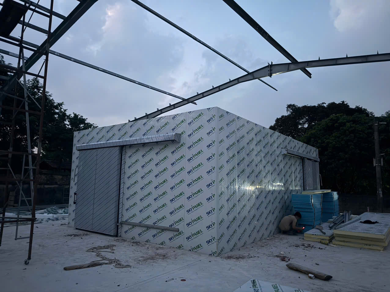 thi cong kho lanh tai phu tho 3 - Dự án lắp đặt kho đông tại Phú Thọ cho Công ty Ngọc Hanh